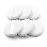 Zvrlampro 6 Pieces Cotton Powder Puff, Compact Powder Puffs Face Makeup Puff, Round Velour Face Body