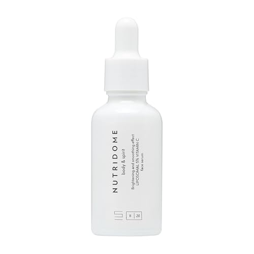 Nutridome Body & Spirit – Sérum Facial Antimanchas con Vitamina C liposomal 5% – 30 ml - Serum antioxidante para todo tipo de pieles, Iluminador y Regenerador, Unifica el tono