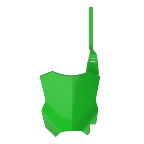 Portanúmeros frontal Polisport resistente en plástico inyectado verde OEM