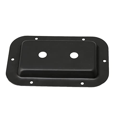 Emptty Black 1/4 Inch Jack Plate, Metal Speaker Jack Plates 1/4