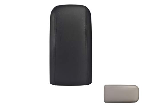 VeCarTech Center Console Lid Armrest Cover Kit with Latch Compatible with Chevy Trailblazer GMC Envoy,Buick Rainer Isuzu Ascender SAAB Oldsmobile Bravada 25998847 25998844 25998838- Black
