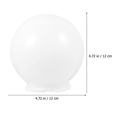 Image of DOITOOL Ceiling Fan Lamp Replacement Clear Acrylic Lamp Post Globes for Light Fixtures 12cm Acrylic Replacement Globe Lamp Shade Ball Lampshade Cover Sphere Shade for Pendant Light
