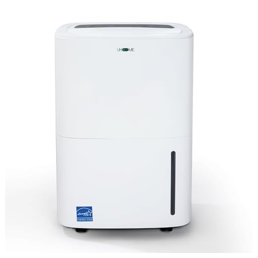 Uhome 120 Pints Dehumidifier with Drain Hose - 6000 Sq. Ft Quiet Dehumidifier for Home, Basements, Storages and Large Rooms with 1.32Gallon Water Tank