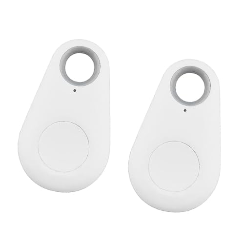 Baceyong 2 uds Mini Bluetooth Inteligente 4,0, Localizador GPS Tracker Auto, Blanco