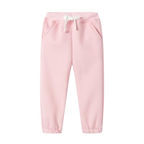 Image of Mud Kingdom Girls Boys Drawstring Sweatpants Solid Colors Elastic Waist Slant Pockets 2-10 Years