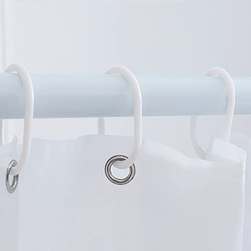 Resdenio Peva Waterproof Shower Curtain Liner - 72X72 Microfiber Shower Liner, Machine Washable & Hotel Quality, Shower Curtains For Bathroom With 3 Magnets And 12 Shower Curtain Hooks #TOP1