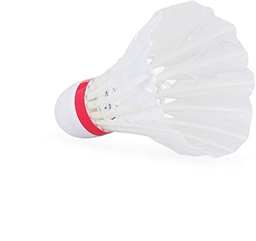 DESCTIDY Feather Badminton Shuttlecock - Speed 76 - Cork Bottom - Tournament Grade - Durable White (Pack of 10 in A Box)-image-35