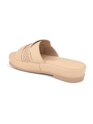 Image of XE Looks Sleek Slip-On Sandals Trendy & Stylish Cross-Strap Perforated Comfort