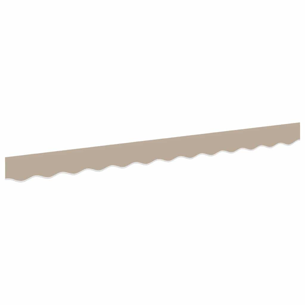 vidaXL Awning Valance Replacement Beige 2.5 m Polyester, Frame Not Include, Weather-Resistant Awning, UV-Resistant Fabric, Easy To Clean, Stylish Awning, Outdoor Garden Use — image 1