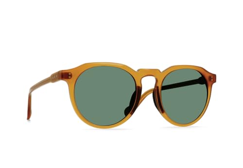 RAEN - REMMY REC - Mens Lightweight Square Sunglasses UV Protection - Honey/Vector Colorboost Polarized - (Size 52 MM)