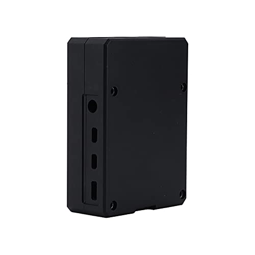 Caja de aleación de aluminio para Raspberry Pi 4, negra miniatura 7