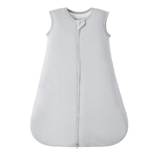 Image of Duomiaomiao Buttery Soft Rayon Made from Bamboo Baby Sleep Sack 18-36 Months 1.0 TOG, Premium Baby Sleeping Bag 2-Way Zipper for Babies