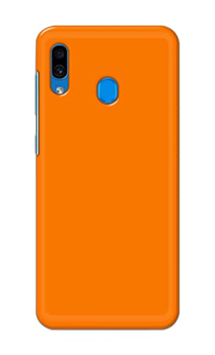 Image of Plain Orange Hard Back Case Cover for Samsung Galaxy A20 / Samsung A30 / Samsung M10S Back Cover -(J5) VNS2229