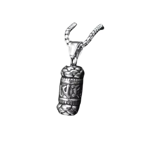 Pendentif bouddhiste gravé avec vérité de protection pour bijoux homme