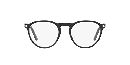 Persol Po3286V Round Prescription Eyewear Frames, Black/Demo Lens, 49 Mm #TOP1