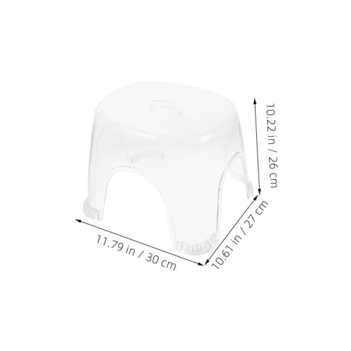 Tabouret de bain transparent antidérapant et ergonomique pour la douche - 3