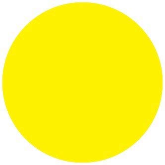 5S Location Marking Circle- (Various Sizes Available) Durable Circular Shaped Floor Marker by Graphical Warehouse- Vibrant Colors, Rounded Corners (25 Pack) (3.5