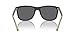 Armani Exchange Man Sunglasses Shiny Black Frame, Grey Polarized Lenses, 57MM