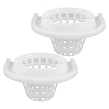 Cabilock Ersatz Moppkorb aus Kunststoff mit Abdeckung Verdickter Wasser Auswringer für Moppeimer Entwässerungskorb für Bodenreinigung Moppeimer Zubehör