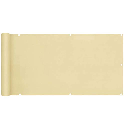 Preisvergleich Produktbild Muchas Sichtschutz Balkonbespannung, Windschutz Sonnenschutz, Windschutz Wasserdicht Blickdicht, für Gartenanlagen, Camping und Freizeit - Braun 0.7x8m