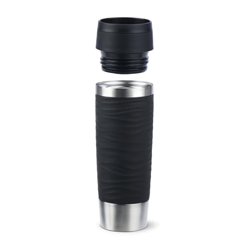 Emsa Travel Mug Wave Thermobecher 500 ml, Isolierbecher auslaufsicher, Edelstahl, 6h heiß und 12h kalt, 100% dicht, spülmaschinenfest… – Ansicht 6
