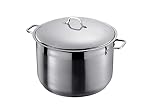 22.2Qt Commercial Grade Large Stock Pot Stainless Steel Stockpot Stew Pot with Lid,Heavy-Duty Encaps