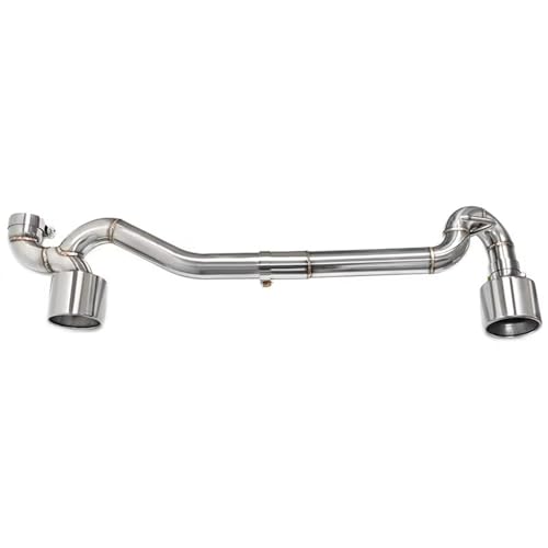 Double Embout D'échappement BMW E90 320i 318i Look 325i Tuyau Acier Inoxydable Silver