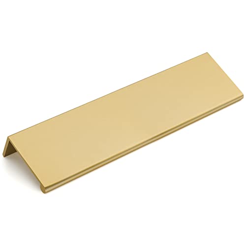 Goldenwarm 10 Pack 5in Gold Finger Edge Pulls Drawer Finger Pulls Champagne Gold Kitchen Hardware Handles Bedroom Dresser Drawers