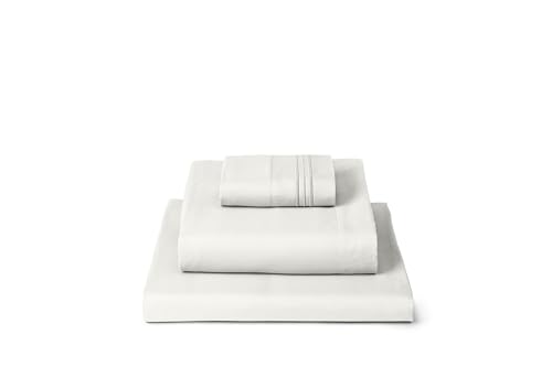 Image of Mellanni Twin Sheets Set - 3 PC Iconic Collection Bedding - Hotel Luxury, Extra Soft, Cooling Bed Sheets - Wrinkle, Fade, Stain Resistant (Twin, Ivory)