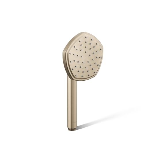 Regadera manual Kohler 27052-BV, función única, bronce cepillado