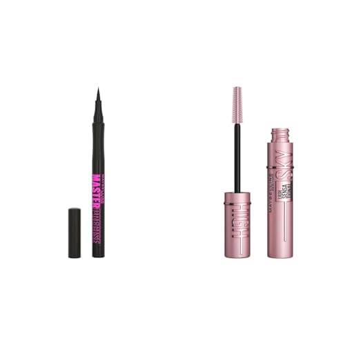 Maquillaje para ojos Maybelline con rímel y delineador líquido miniatura 1