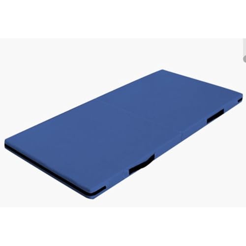 「FLYKING」腹筋上げマット 5cm 2/3 折りたたみ式ジムマット スポーツトレーニング用品 ダンス・ヨガ・フィットネス用 (2-120*60*5cm-ブルー)