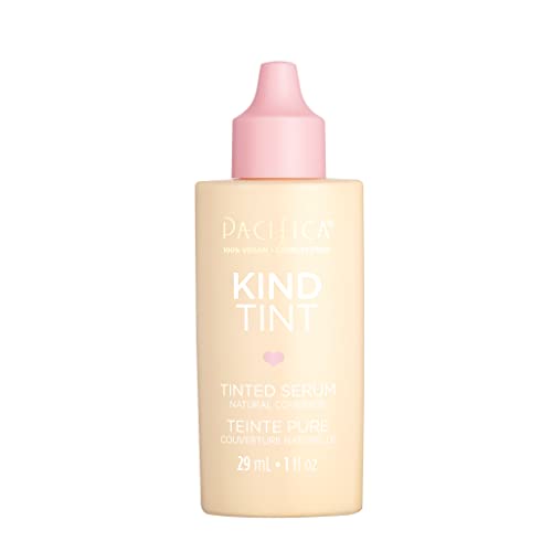 Image of Pacifica Tinted Moisturizer - Kind Tint Serum, Lightweight Hydrating Foundation with Vegan Collagen & Hyaluronic Acid for Dewy Glow, Buildable Coverage, Vegan, 1 fl oz (Shade 24)