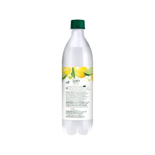 Image of Paper Boat Zero Lemon Lime Sparkling (Soda) Water - Pack of 4, 600 ml Each | Zero Sugar, Zero Calories | Sugar Free | Flavoured Carbonated Water | No Aspartame