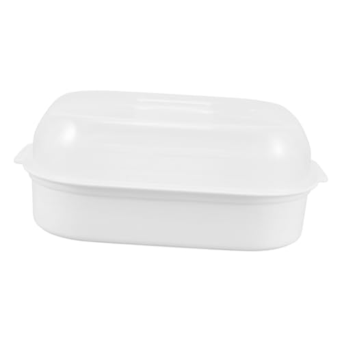 LIGIGWASH 電子レンジ用蒸し器 野菜魚調理用プラスチック製耐熱蒸籠ボックス 密閉蓋付きで旨味と栄養を保持 軽量で洗いやすい家用調理器具
