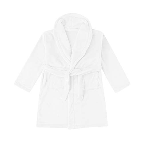 Generisch - Generisch Vêtements d'hiver pour bébé en bas âge flanelle garçons peignoirs pyjamas filles vêtements de nuit serviette solide robe de nuit fille tenues et ensemble de vêtements bébé fille été, Blanc