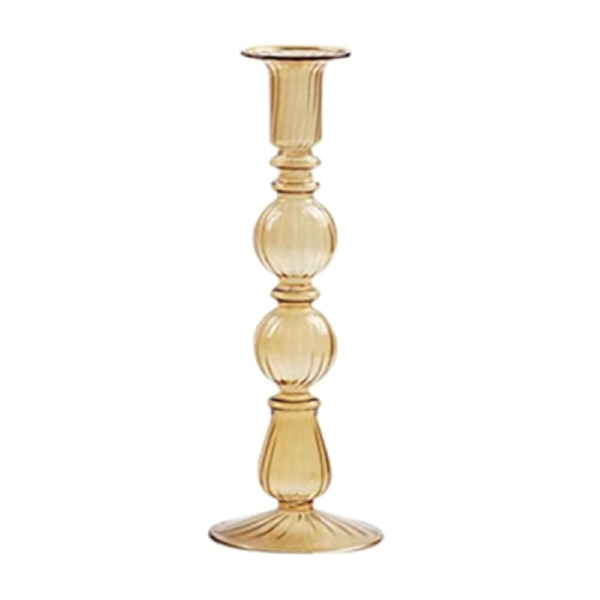 Glass Candle Holder Stand Candlestick Decor Dinning