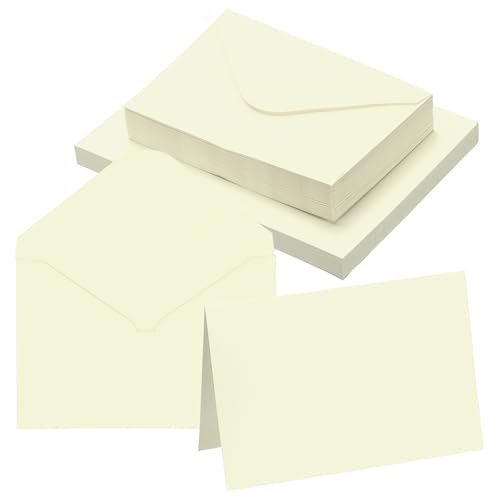 Cartes de vœux vierges et enveloppes pliées 4x6 pouces de mariage