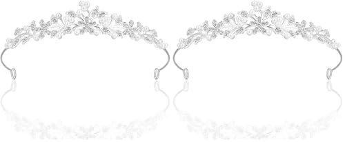 Diadem Hochzeit, Krone Kristall Tiara Abschlussball Crown Braut Stirnband Diadem Crown für Mädchen...