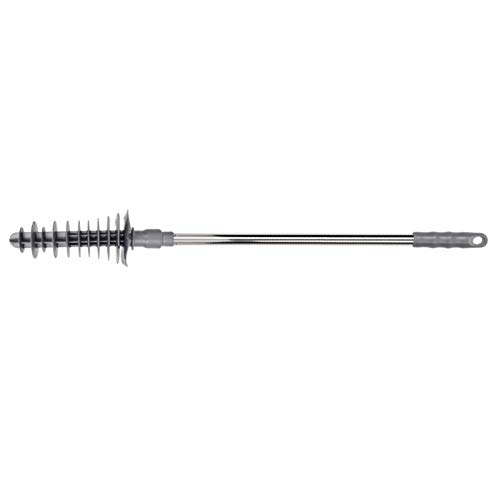 Image of Haofy Toilet Plunger Long Handle Toilet Dredge Bathroom Blockage Unblocker Flexible Head Clog Remover Dredge Tool, Stainless Steel Handle with Wall Hook