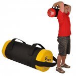 fitBAG con asas InSport Line – 5 kg, Negro/Amarillo