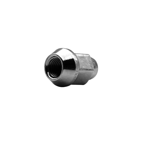 Image of 16pcs Chrome M12x1.5 Closed End Bulge Acorn Lug Nuts, 1.4 inch Length Cone Seat 19mm Hex