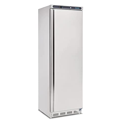 Polar C-Series Stainless Steel Upright Freezer, 365 Liter Capacity, White