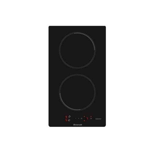 Brandt - BPI6210B - Plaque Induction - Table de Cuisson Encastrable - Noir - 2 Foyers - 3600W - Dimensions Encastrement : 27x49cm - Minuterie Automatique - Fabriqué en...