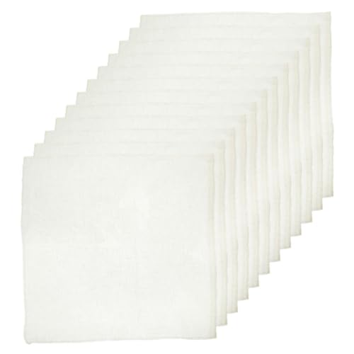 Unomor 12pcs Unbleached Cotton Cheesecloth Strainer for Tofu Filtration Reusable Kitchen Accessory Versatile Cooking Cloth for Juicing Beverage Preparation