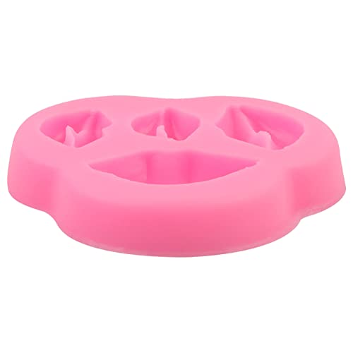 Molde para hornear de silicona forma labios color rosa miniatura 6