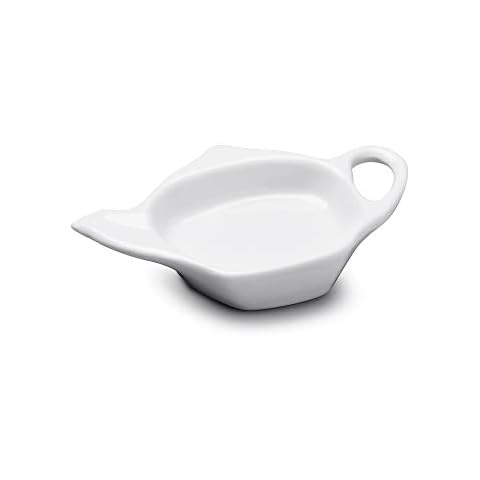 WM Bartleet & Sons 1750 T271 Traditional Porcelain Tea Bag Tidy, 12x8cm - White Cover