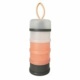 BJLIIO 4-Piece Twist Lock Snack Storage Container, Non-Spil Portable and Stackable Storage Travel Co