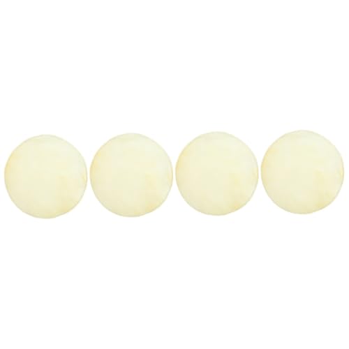 Levemolo 4pcs Drum Heads Natural Sheepskin Drum Skin Replacement Drum Covers Leather Drum Resistant to Weather for Drummers