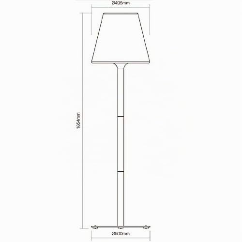 Farola exterior H180CM con cable Lumisky Standy W180 lámpara de pie 3
